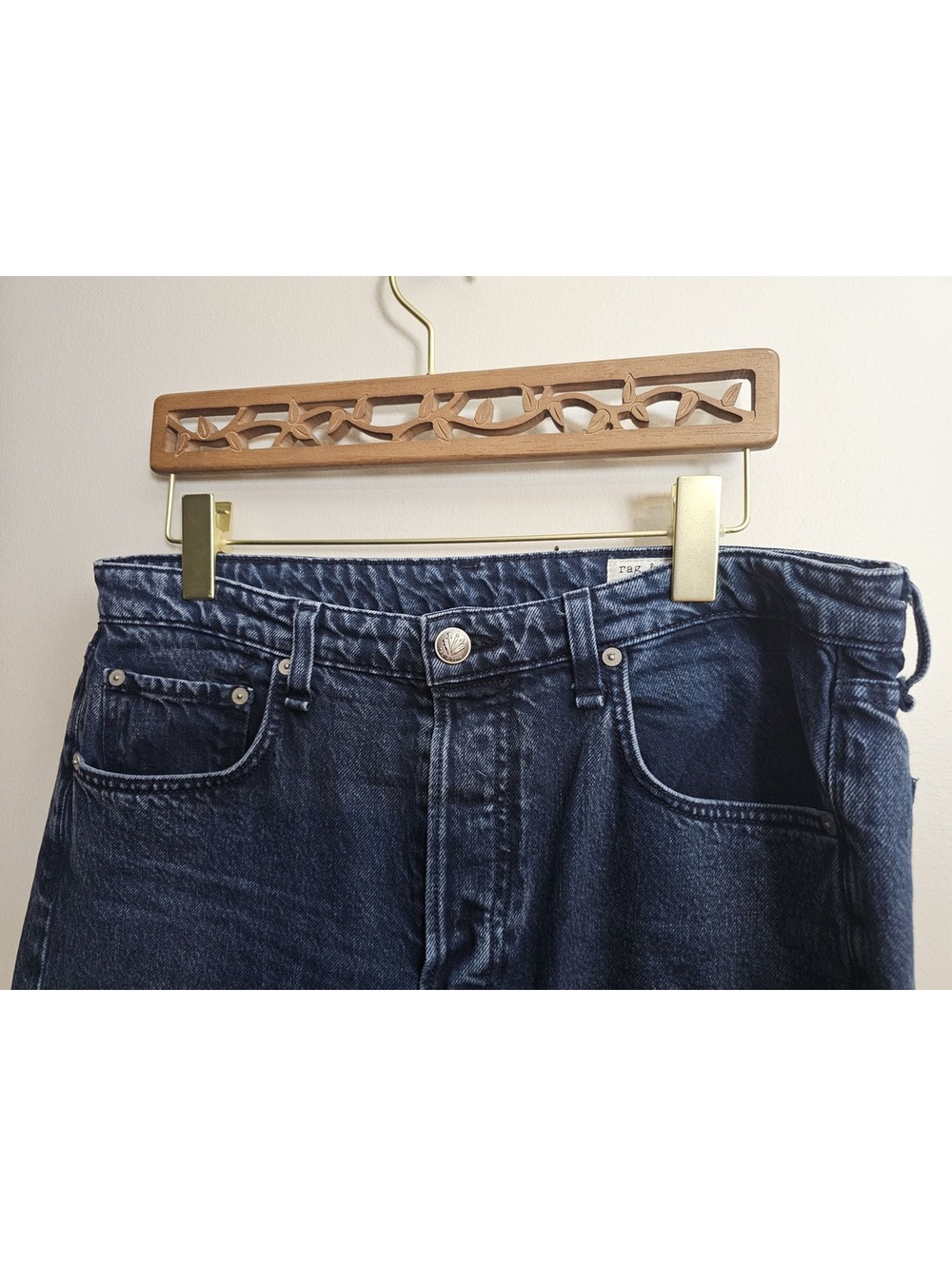 Rag & Bone Denim Blue Jeans Womens Size 32 Wide Leg